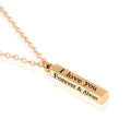 DAIHE Custom Stainless Steel Wishing Couple Necklace Simple and Stylish Can Be Engraved with Patterns