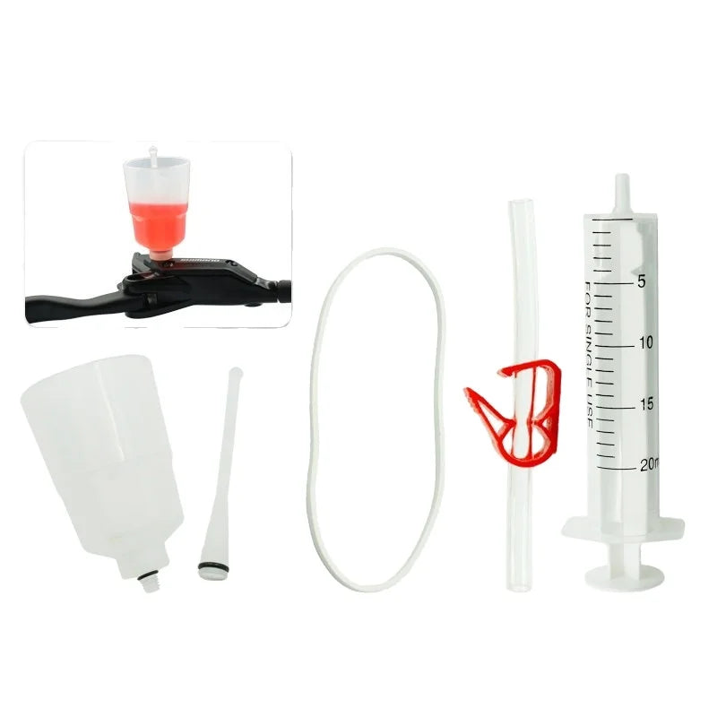 Hydraulic Brake BLEED KIT for Bike Bicycle Disc for Brake System Mineral Oil Brake Funnel Set V2.0 Bike Tool Kit
