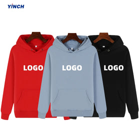 YINCH Garment French Terry 300gsm Hoodie Unisex Blank Custom High Quality Wholesale Cotton Pullover Sweatshirts Man