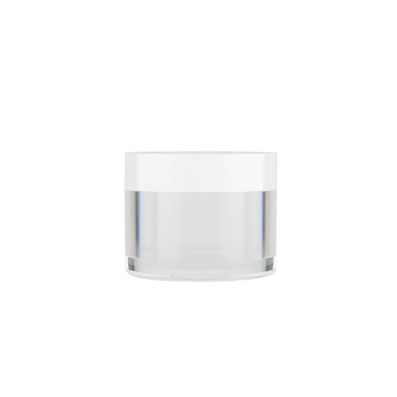 150g PETG Clear Plastic Cream Jar with Black Lid Thick Wall 4oz Round Cosmetic Skincare Packaging Jars for Skin Care