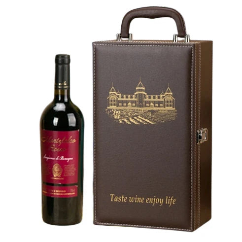 High End Protective Pu Leather Hair Dryer Travel Box case Vintage Pu Leather Suitcase Gift Packaging Box Earring Boxes with logo