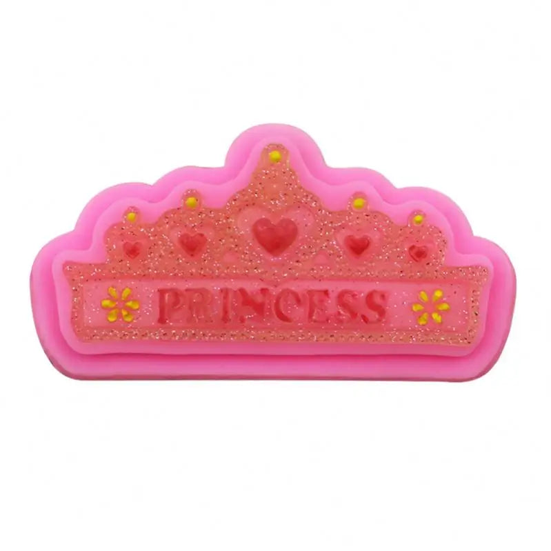 281 Princess Queen Crown 3D Fondant Candy Silicone Mold Cake Mold
