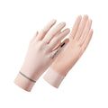Wholesale Artificial Silk Touchscreen Outdoor Full Finger Riding Ladies Summer UV Protection Gloves