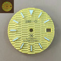 Watch Accessory SKX007 Modified Dial with 28.5mm Stripe Green Glow Suitable for Installing NH35 Movement