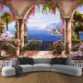 Custom 3D Photo Wallpaper Garden Balcony Sea View 3D Wall Painting Bedroom Living Room Sofa Decoration Wall Mural Papier Peint