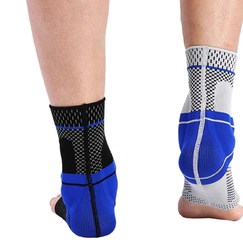 Silicone Gel Ankle Protector Guard Nylon Compression Orthosis Ankle Brace Fitness Ankle Support