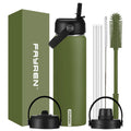 New Arrival Double Wall Vacuum Flask Insulated Stainless Steel Wide Mouth Water Bottle for Camping and Gym