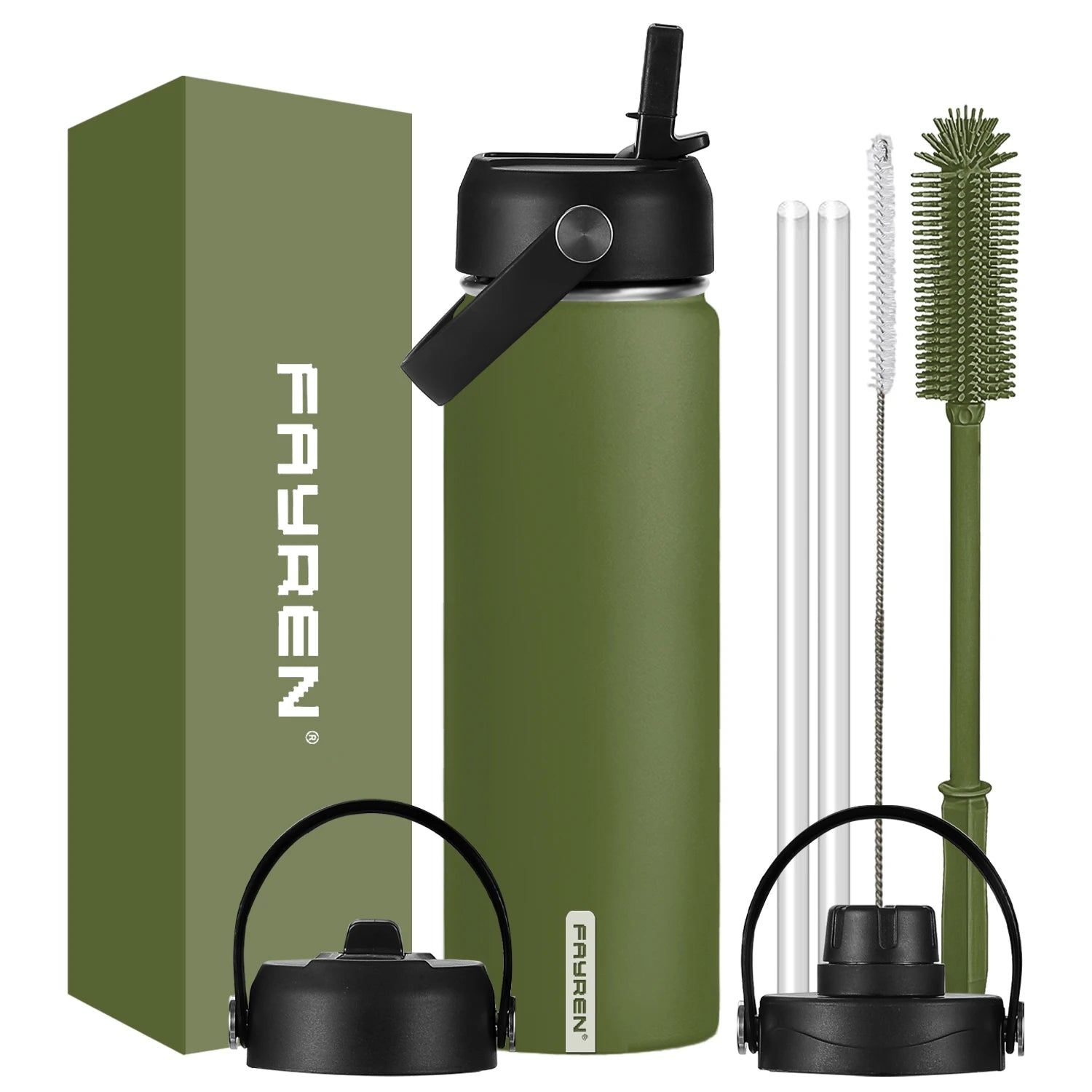 New Arrival Double Wall Vacuum Flask Insulated Stainless Steel Wide Mouth Water Bottle for Camping and Gym