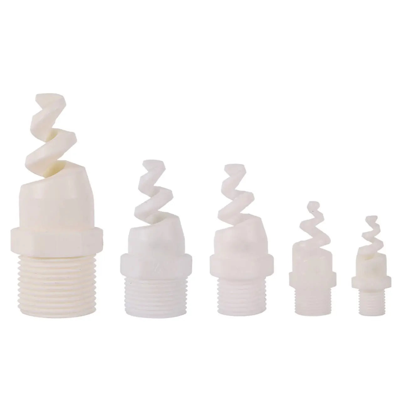 3/8 1/2 3/4 1 Inch Male Thread Plastic Spiral Cone Atomizing Nozzle Cooling Tower Cooling Dust Removal Sprinklers