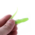 For PVC/Silicone Soft Luminous Bass Swim Baits Worm Fishing Lure for River & Lake 10pcs/bag