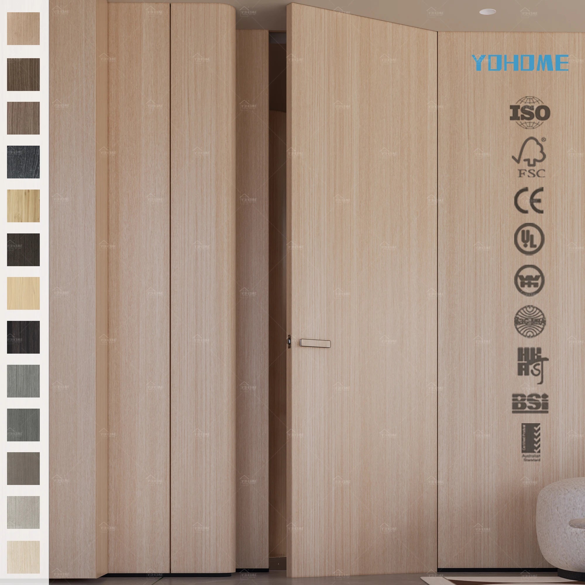 Factory Wholesale Custom Modern Invisible Door for Houses Customized Color Good Quality Modern Hidden Door