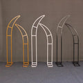 2023 New Design Iron Metal Eco-Friendly Wedding Arch Horn-shaped with Flower Decoration for Wedding Event Arche De Mariage