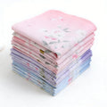 Wholesale 45*45cm Ladies Assorted Colors Soft Combed 60S Cotton Hankies Custom Japanese Floral Printed Handkerchiefs for Women
