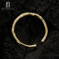 ICEBELA Jewelry 925 Sterling Silver 18k Plated Korean Version Simple Exquisite Fashion Commuter Compact Texture Ring