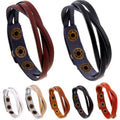 Korean & Japanese Style Multicolor Braided Leather Bracelet