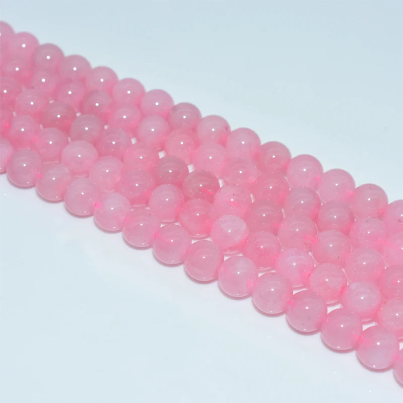 Trade Ansurance 6/8/10/12mm High Grade Natural Madagascar Rose Quartz Loose Beads