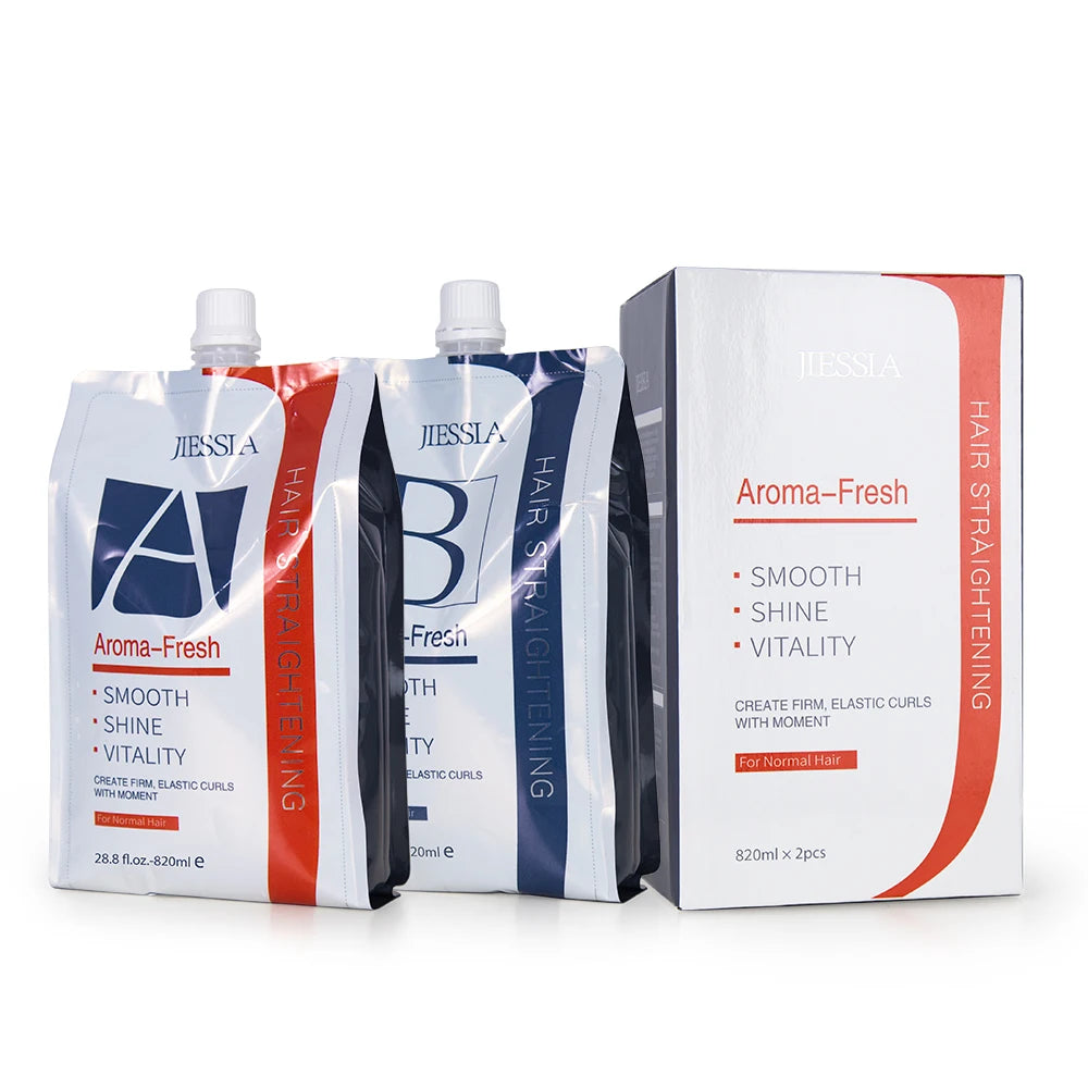 Private Label Hair Rebonding Wave Lotion Care Protein Keratin Collagen Custom logo Perm Lotion OEM Hair Straightening Cream Sets