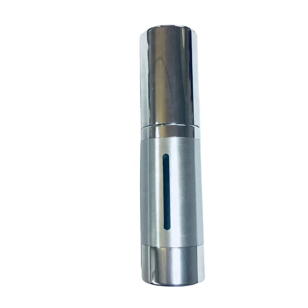 15ml Silver Coated Aluminum Airless Bottle Pump with Screen Printing for Skin Care Serum Facial Cleanser & Shampoo