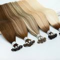 LeShine Russian Thin Invisible Genius Weft Hair Extensions Double Drawn Human Hair Genius Weft