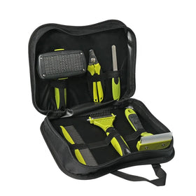 Factory Wholesale Professional Multifunction 6 in 1 Cat Dog Grooming Tool Kit Bag Pet Dog Brush Set Kit