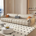 Modern Modular Leather Sofa Set Customizable Combination Sectional Couch for Basement Villa Warehouse Workshop-Factory Direct