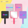 Wholesale Handheld Mirror for Makeup Custom Logo Compact Mirror Travel Small Plastic Handheld Mirror Hot Selling