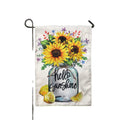 12x18 in Double Sided Vertical Hello Sunshine Sunflower Summer Fall Garden Flags for Seasonal Rustic Yard Outdoor Decoration