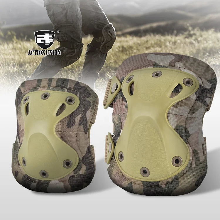 Actionunion Customized Outdoor Protector Tactical Protective Knee Pads Wholesale Elbow Support Wargame Field Operation for CS