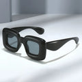 2023 Trending Steampunk Big Plastic Shades Custom logo  Sun Glasses Thick square Frame Sunglasses for Men Women