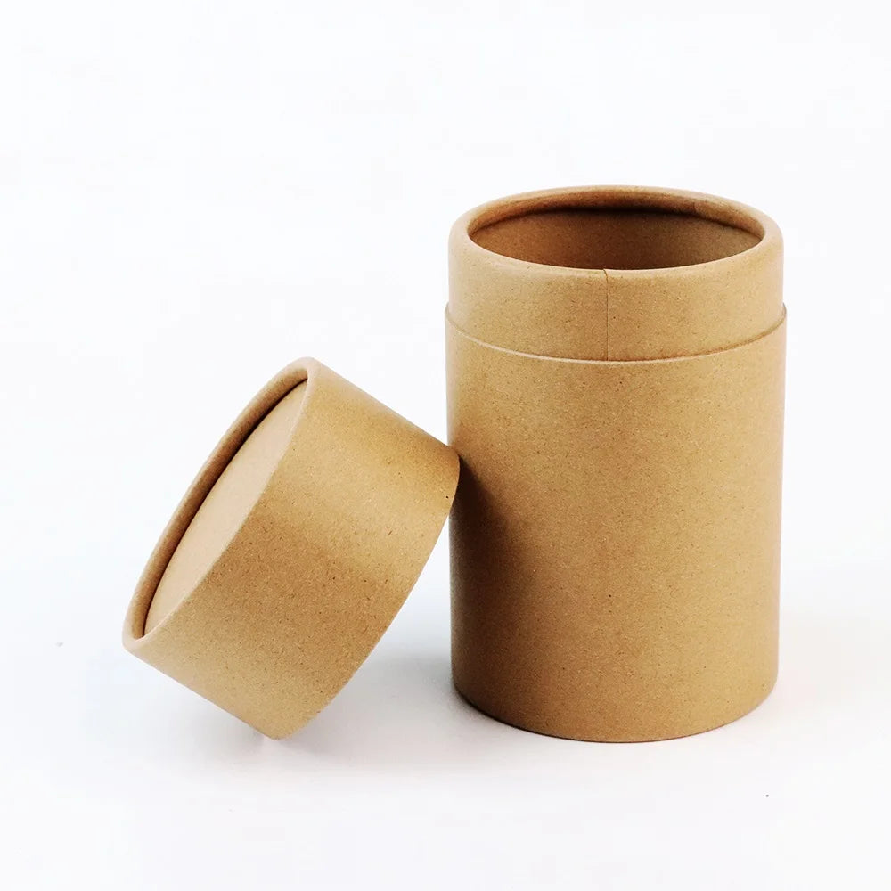 Customized Size Cylinder Cardboard Gift Paper Tubes Paper Cylinder Box Packaging Kraft Coffee Round Paper Tubes