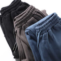 Plus Size Men's Pants Trousers Heavyweight Sweatpants Mens Winter 100%Cotton Jogger Sweatpants