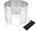 Wholesale Foldable 10 Plates Wind Shield Metal Windscreen Outdoor Camping Cooking Cooker Gas Stove Windshield Wind Screen