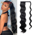 Women's 24-Inch Long Hollywood Body Wave Clip-in Synthetic Ponytail 24inch Long Hair Piece Wrap for Girls-Wholesale