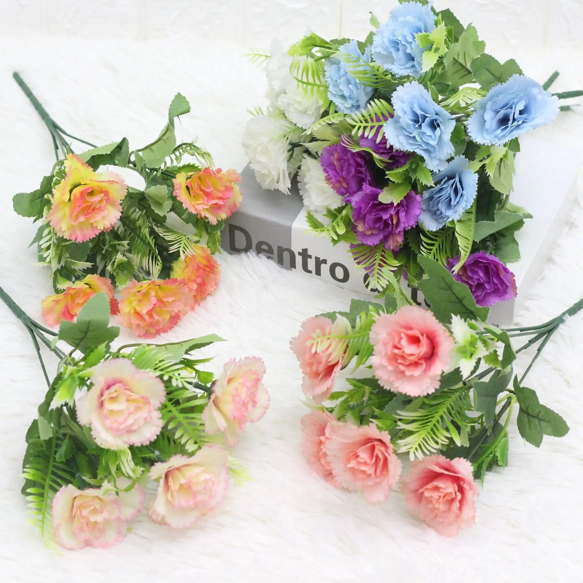 New Product Listing Artificial Carnation Plant Bouquets Flowers for Decoration Wedding Artificial