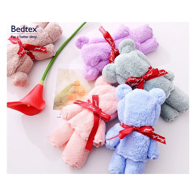 Children Hand Face Terry Single Microfiber Custom Bath Towel