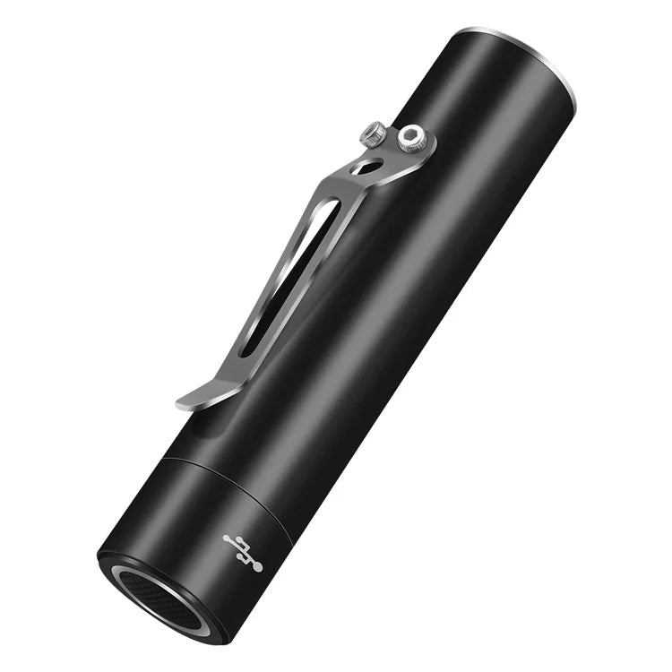 Boruit EDC Tiny Size Led Torch Light IPX5 Waterproof L2 Cob Led Type c Charging 10440 Rechargeable Battery Flashlight with Clip
