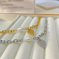 New Design High Quality Jewelry Heart Venetian Pearl Stainless Steel Adjustable Chain Bracelet Women 1401