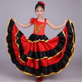 Children's Performance Costume Performance Spanish Bullfight Dance Large Swing Skirt