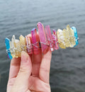 2026 popular hot selling New natural rainbow crystal headband_European and American popular crown headband