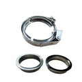 JTLD 304 Stainless Steel V Band Clamp with Male Female Flanges for Turbo Exhaust Systems3" 304SS V-Band Flange Kit