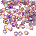 Light Rose AB Rhinestones Flat Back Non Hotfix Glitter Art Design StoneDIY 3d Garment Decorations Supplies Nail Gem