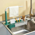 Sink Shelf Soap Sponge Drain Rack Storage Kitchen Storage Rack Telescopic Sink Storage Rack
