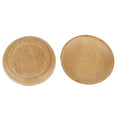 Custom Small Bamboo Round Cup Coaster Serving Tray Bonsai Flower Pot Succulent Planter Saucer Home Office Decor Stand Food Mat