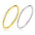 2023 Stainless Steel Jewelry Gold-plated Male and Female 1mm Stainless  Steel Ring Couple Rings