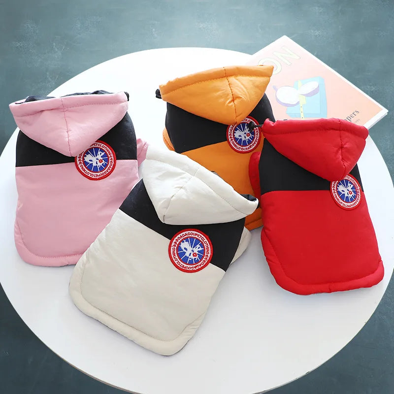 Wholesale extra Heat Dog Clothes Winter Warm Pet Hoodies
