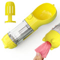 Outdoor Use Pet Water Bottle Portable Dog Cat Food Box 300ML Dogs Travel Bottle With Dog Foods Bowl