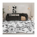 Faux Cashmere Modern Luxury Carpet Printed Flower Large Carpet Bath Mat