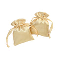 Luxury Custom Logo Drawstring Bag Satin Silken Hair Bundles Packaging for Wigs and Jewelry Dust Pouch for Makeup Wig Storage