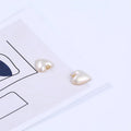 Hot Sale 13-14mm White Natural Loose Beads Pearl Heart Shape Freshwater Mabe Pearl