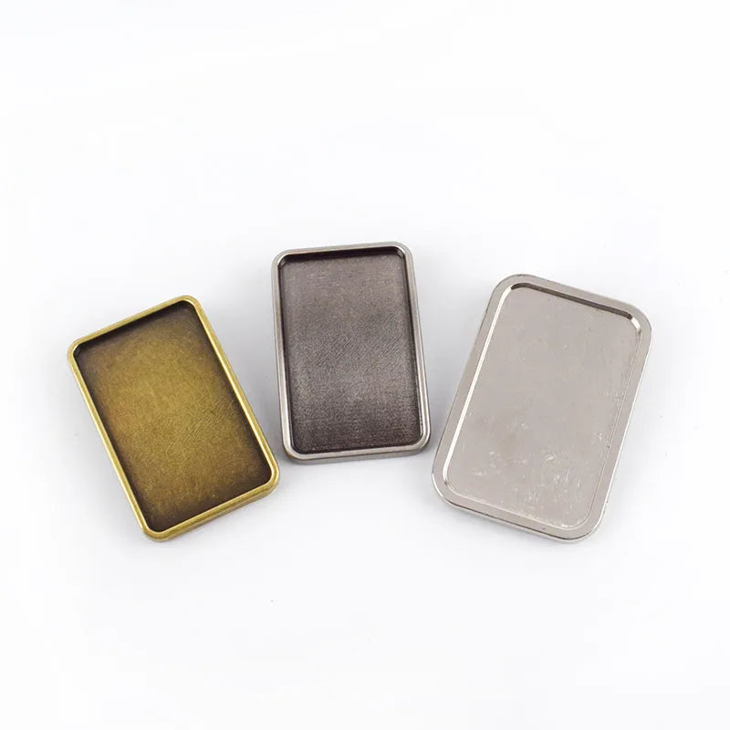 Deepeel YK027 Metal Plate Belt Buckle Garment Accessories Retro Jean Waist Adjustment Buckle for Man